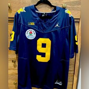 University of Michigan Rose Bowl 2024 Jersey #9 JJ McCarthy